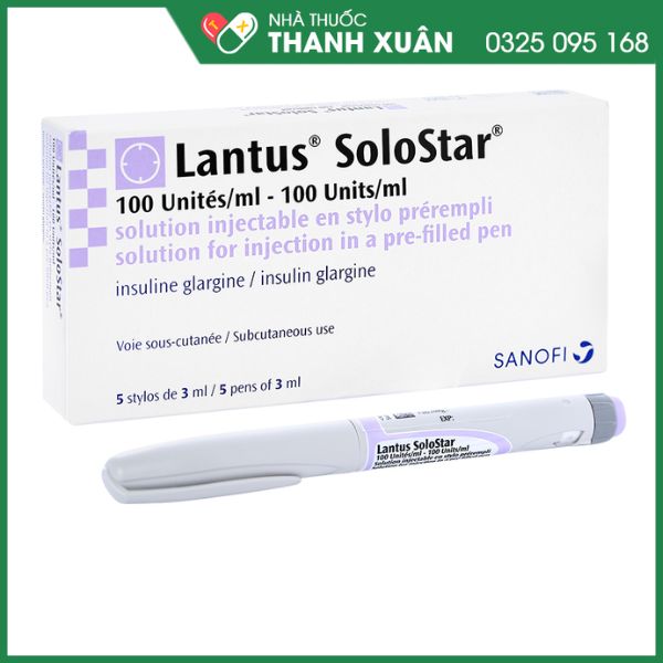 Bút tiêm Lantus SoloStar điều trị đái tháo đường
